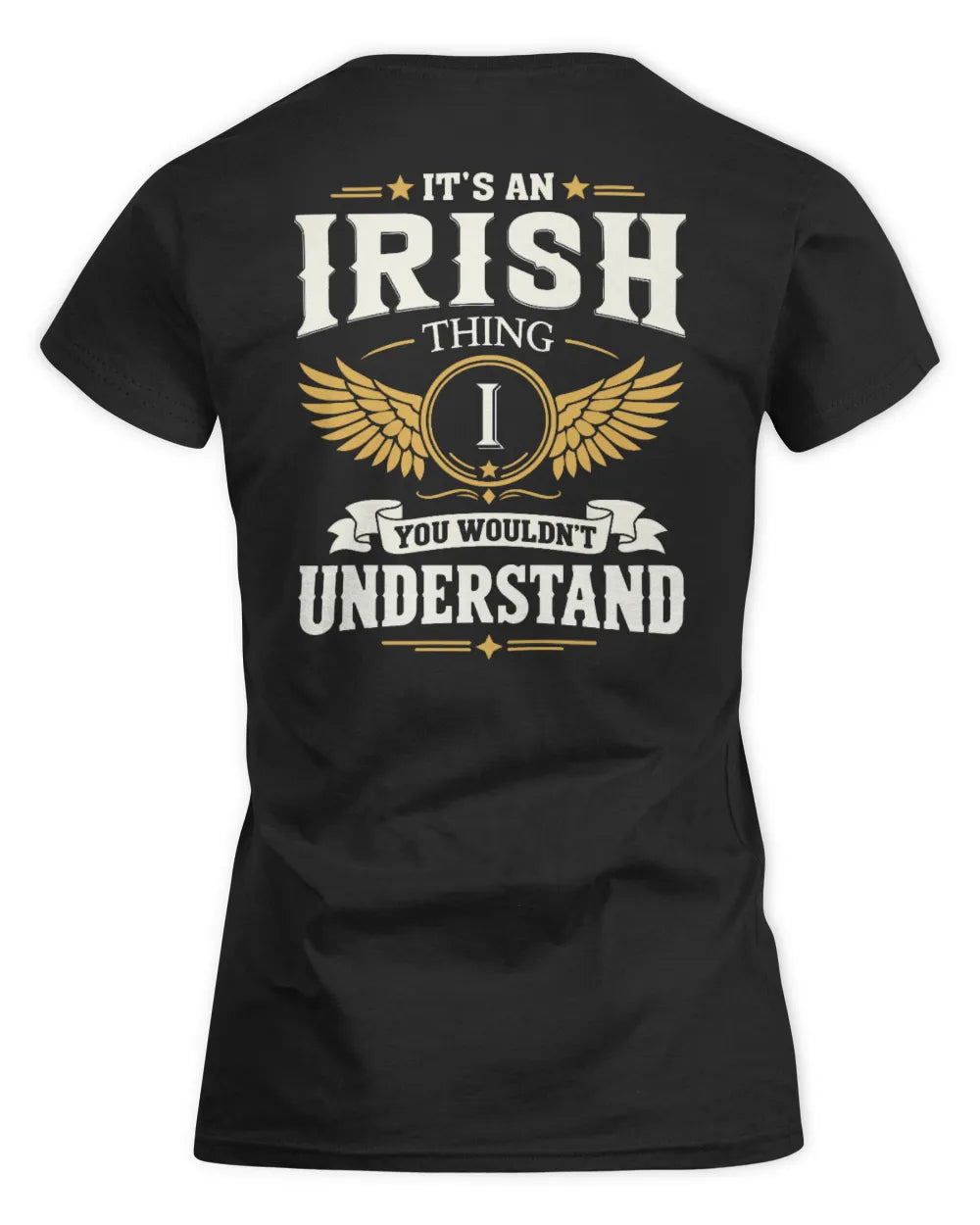 IRISH KT06-M008 It’s a [NAME] Thing – You Wouldn’t Understand | Personalized Vintage T-Shirt - Women's Standard T-Shirt - Black