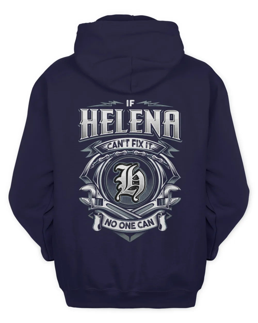 HELENA AP81-K4-626 - Personalized Ahmed Quote Apparel “If Ahmed Can't Fix It, No One Can” - Unisex Hoodie - Navy