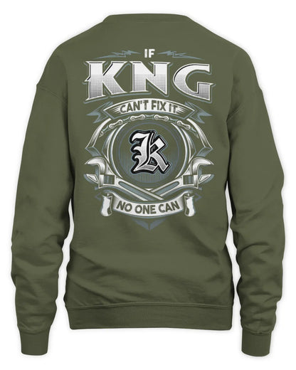 KNG AP81-K4-626 - Personalized Ahmed Quote Apparel “If Ahmed Can't Fix It, No One Can” - Unisex Sweatshirt - Military Green
