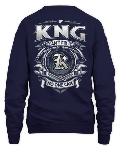 KNG AP81-K4-626 - Personalized Ahmed Quote Apparel “If Ahmed Can't Fix It, No One Can” - Unisex Sweatshirt - Navy