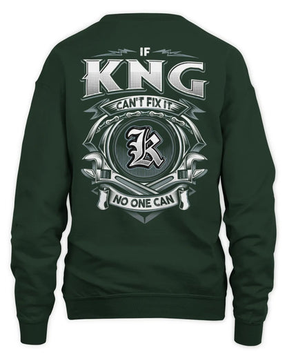 KNG AP81-K4-626 - Personalized Ahmed Quote Apparel “If Ahmed Can't Fix It, No One Can” - Unisex Sweatshirt - Forest Green