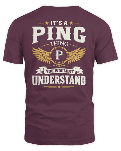PING KT06-M008 It’s a [NAME] Thing – You Wouldn’t Understand | Personalized Vintage T-Shirt - Unisex Standard T-Shirt - Maroon