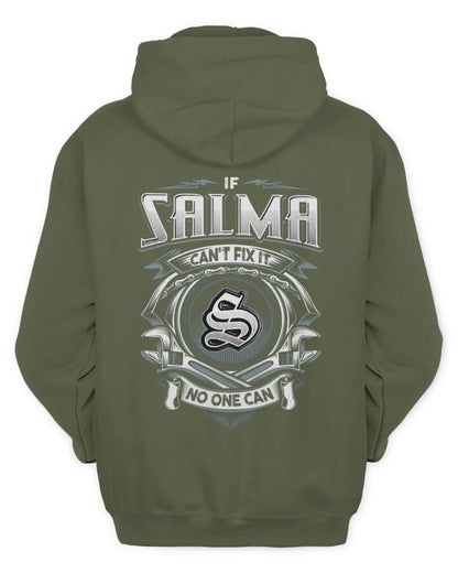SALMA AP81-K4-626 - Personalized Ahmed Quote Apparel “If Ahmed Can't Fix It, No One Can” - Unisex Hoodie - Military Green