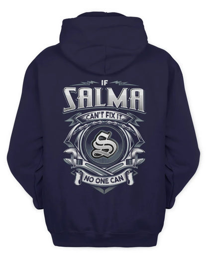 SALMA AP81-K4-626 - Personalized Ahmed Quote Apparel “If Ahmed Can't Fix It, No One Can” - Unisex Hoodie - Navy