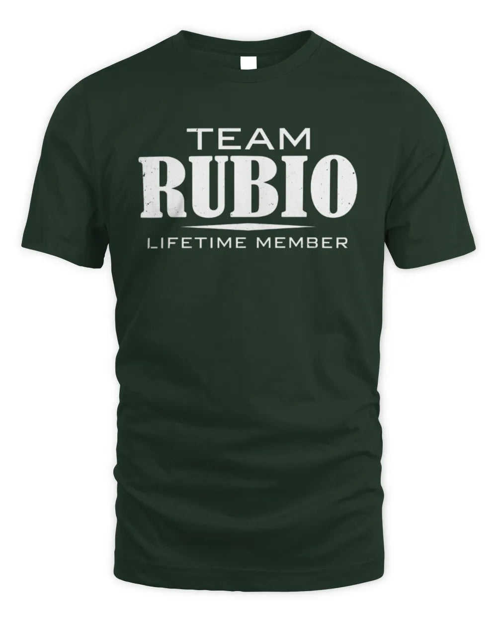 RUBIO BL62-K4-128 - Personalized “Team NAME Lifetime Member” - Unisex Standard T-Shirt - Forest Green