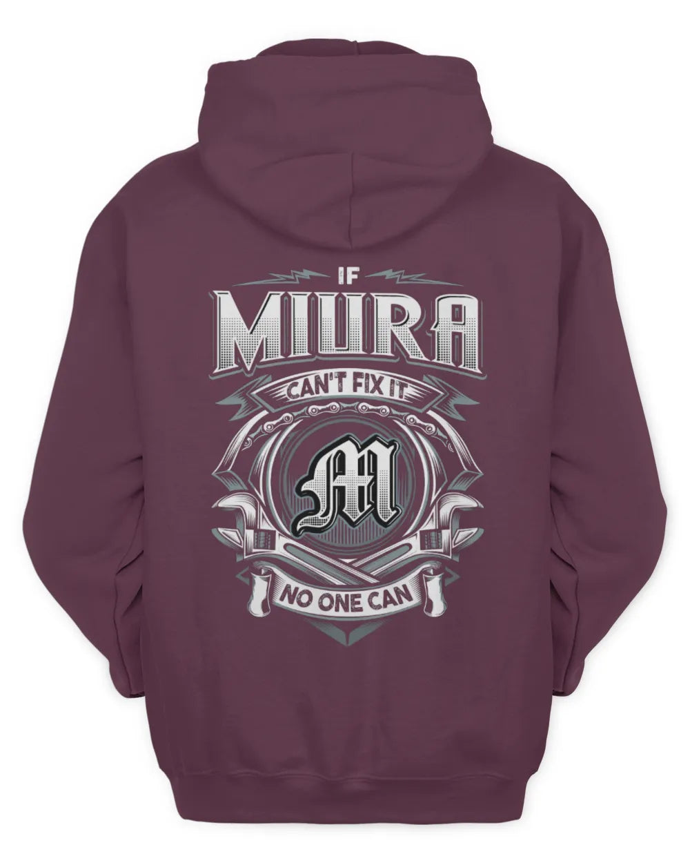 MIURA AP81-K4-626 - Personalized Ahmed Quote Apparel “If Ahmed Can't Fix It, No One Can” - Unisex Hoodie - Maroon