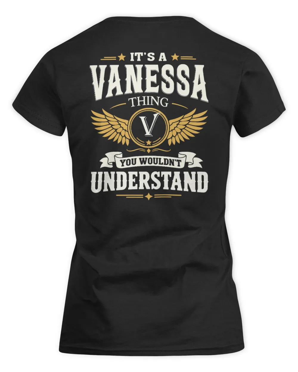 VANESSA KT06-M008 It’s a [NAME] Thing – You Wouldn’t Understand | Personalized Vintage T-Shirt - Women's Standard T-Shirt - Black