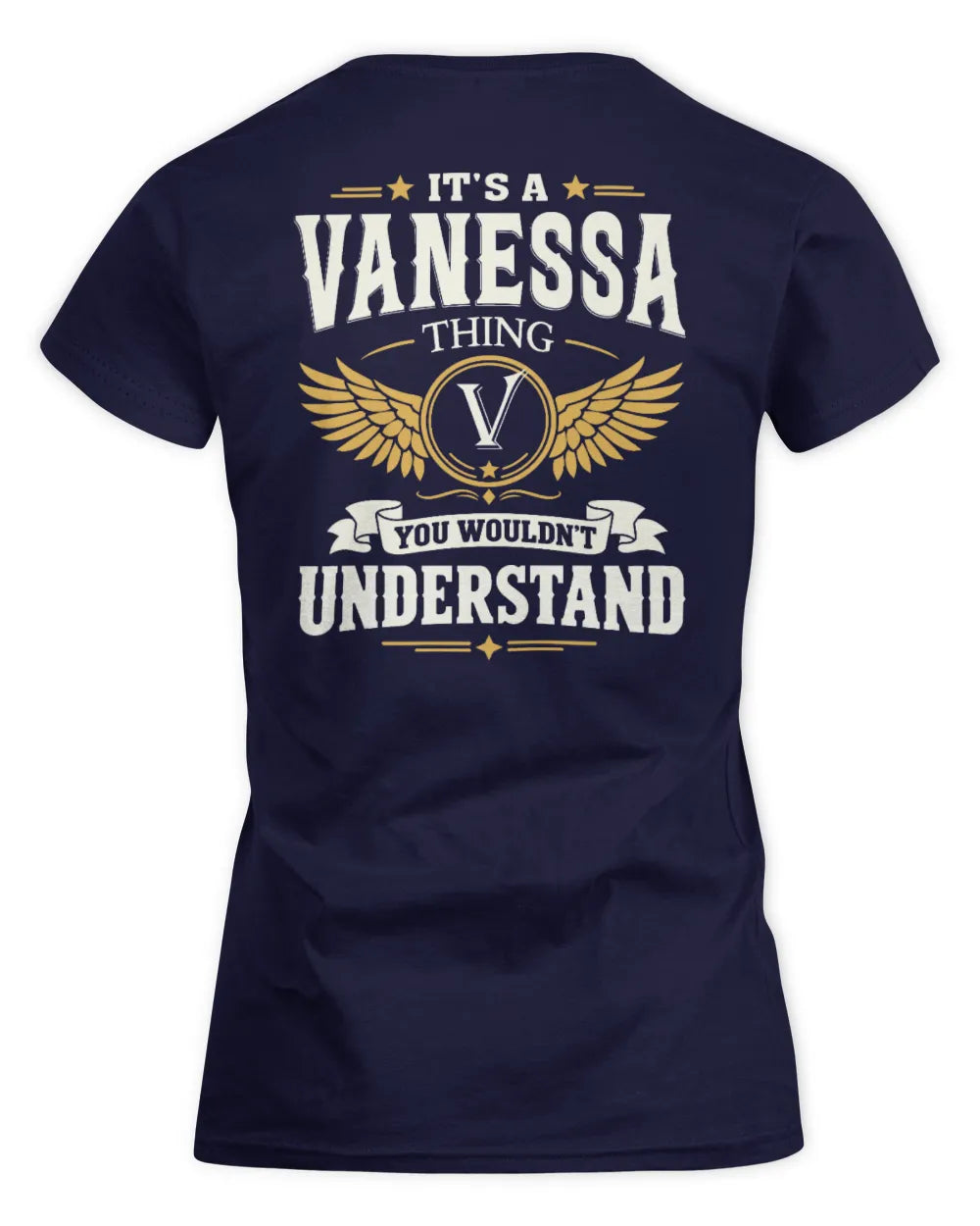 VANESSA KT06-M008 It’s a [NAME] Thing – You Wouldn’t Understand | Personalized Vintage T-Shirt - Women's Standard T-Shirt - Navy