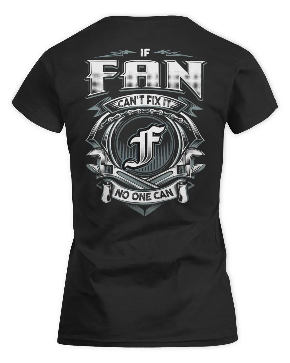 FAN AP81-K4-626 - Personalized Ahmed Quote Apparel “If Ahmed Can't Fix It, No One Can” - Women's Standard T-Shirt - Black