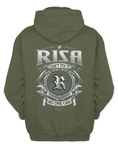 RISA AP81-K4-626 - Personalized Ahmed Quote Apparel “If Ahmed Can't Fix It, No One Can” - Unisex Hoodie - Military Green