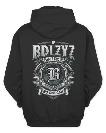 BDLZYZ AP81-K4-626 - Personalized Ahmed Quote Apparel “If Ahmed Can't Fix It, No One Can” - Unisex Hoodie - Black