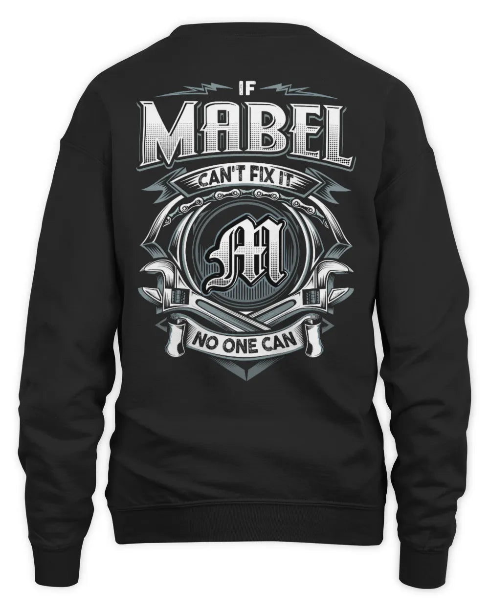 MABEL AP81-K4-626 - Personalized Ahmed Quote Apparel “If Ahmed Can't Fix It, No One Can” - Unisex Sweatshirt - Black