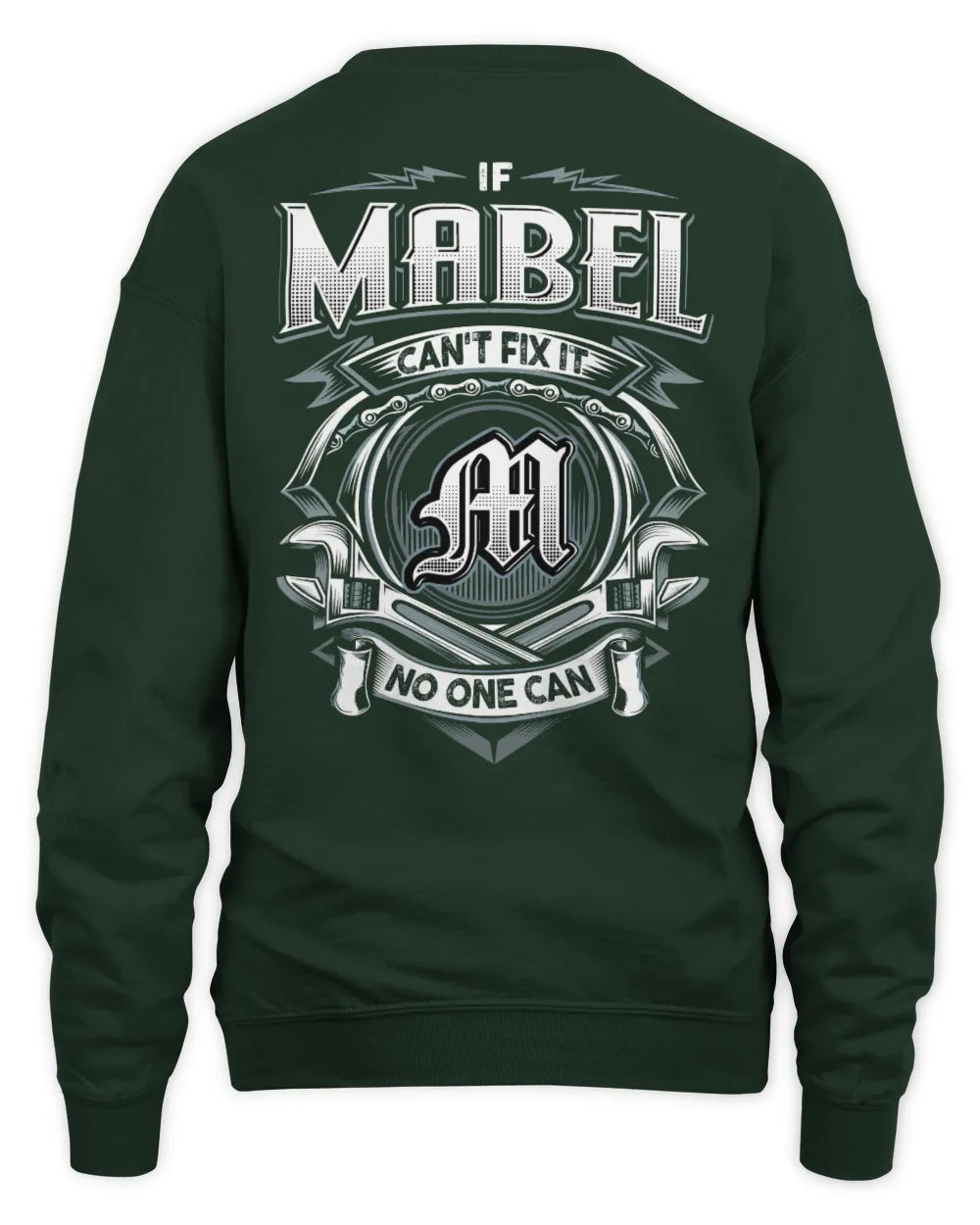 MABEL AP81-K4-626 - Personalized Ahmed Quote Apparel “If Ahmed Can't Fix It, No One Can” - Unisex Sweatshirt - Forest Green