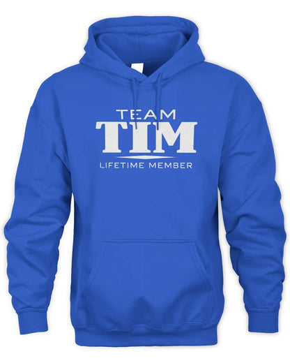 TIM BL62-K4-128 - Personalized “Team NAME Lifetime Member” - Unisex Hoodie - Royal