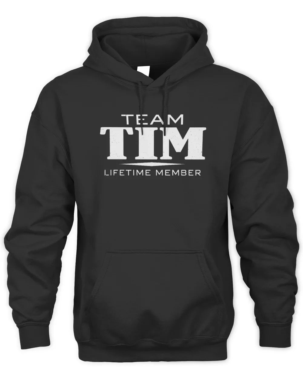 TIM BL62-K4-128 - Personalized “Team NAME Lifetime Member” - Unisex Hoodie - Black