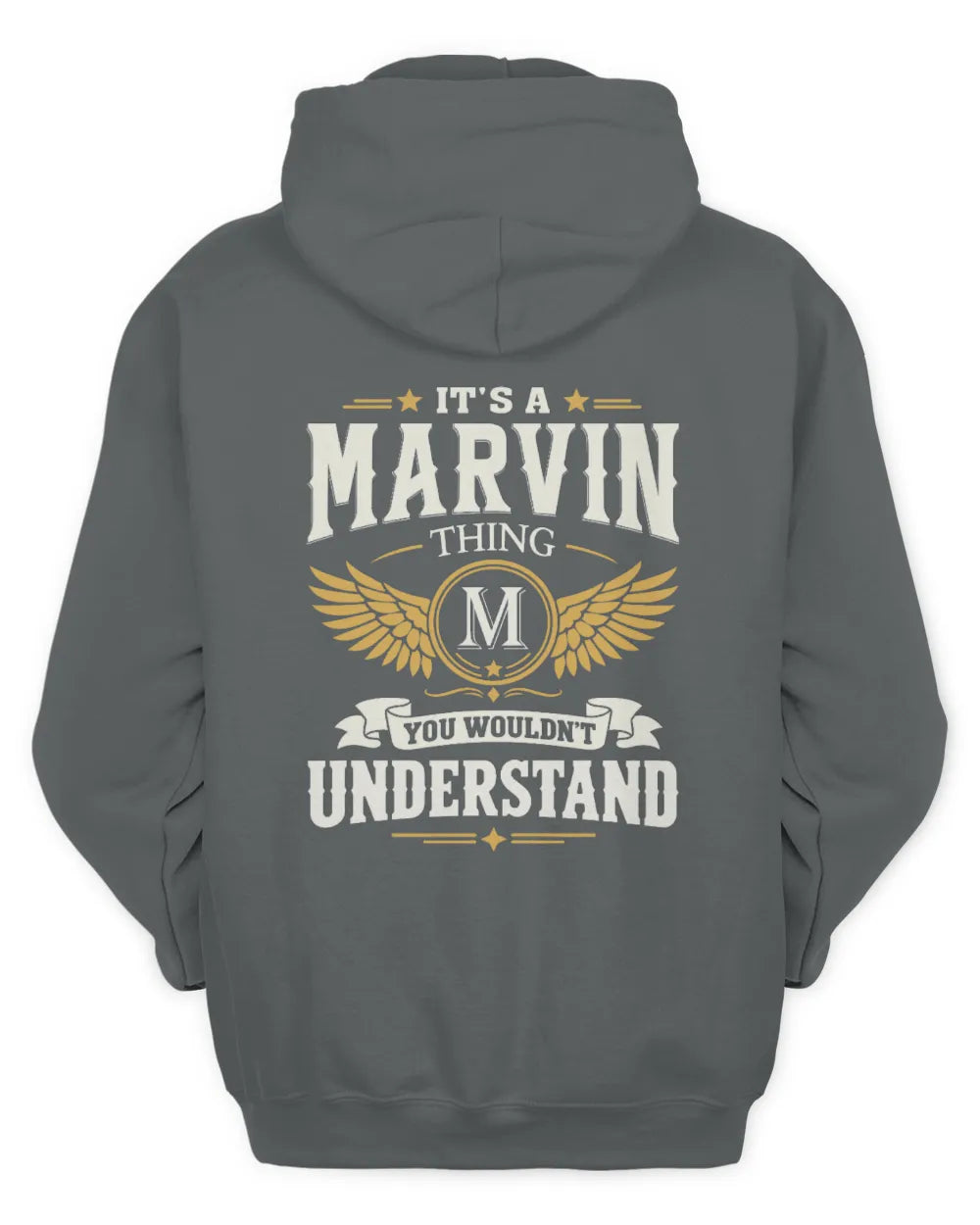 MARVIN KT06-M008 It’s a [NAME] Thing – You Wouldn’t Understand | Personalized Vintage T-Shirt - Unisex Hoodie - Charcoal