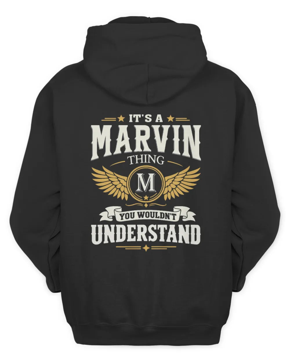 MARVIN KT06-M008 It’s a [NAME] Thing – You Wouldn’t Understand | Personalized Vintage T-Shirt - Unisex Hoodie - Black