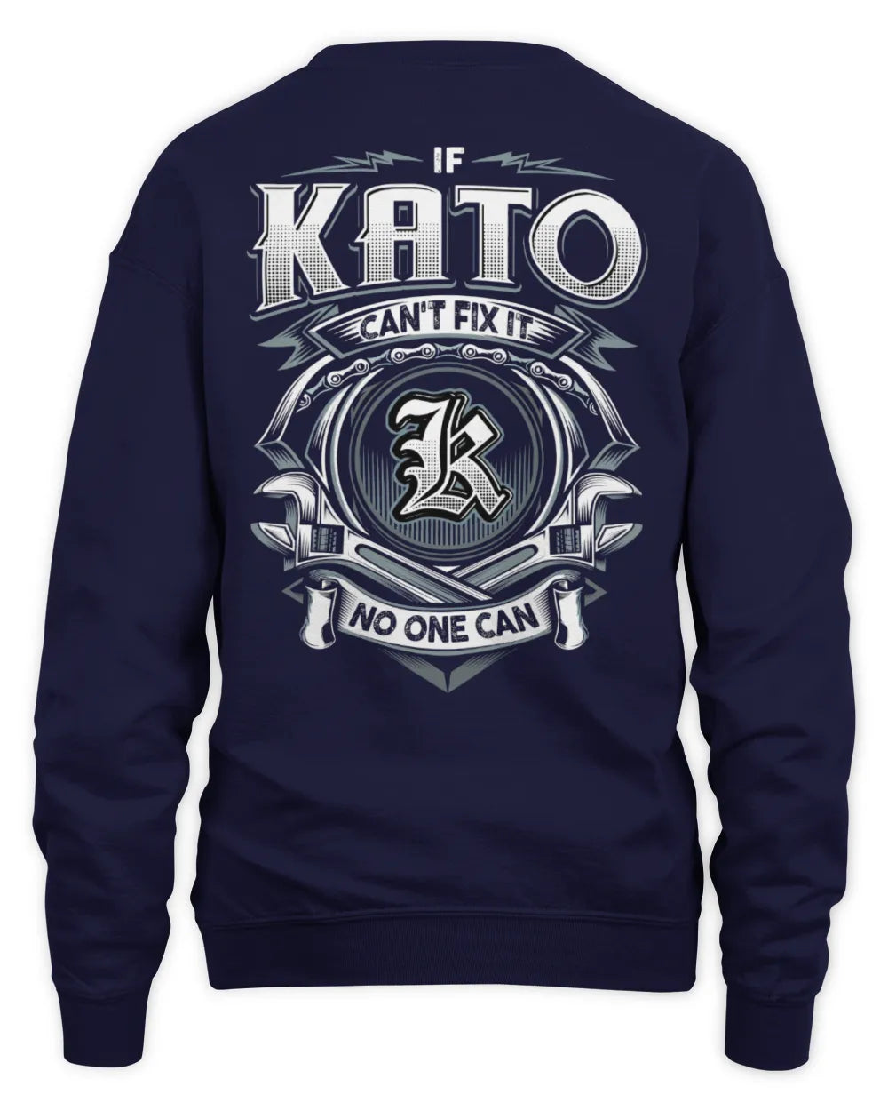KATO AP81-K4-626 - Personalized Ahmed Quote Apparel “If Ahmed Can't Fix It, No One Can” - Unisex Sweatshirt - Navy