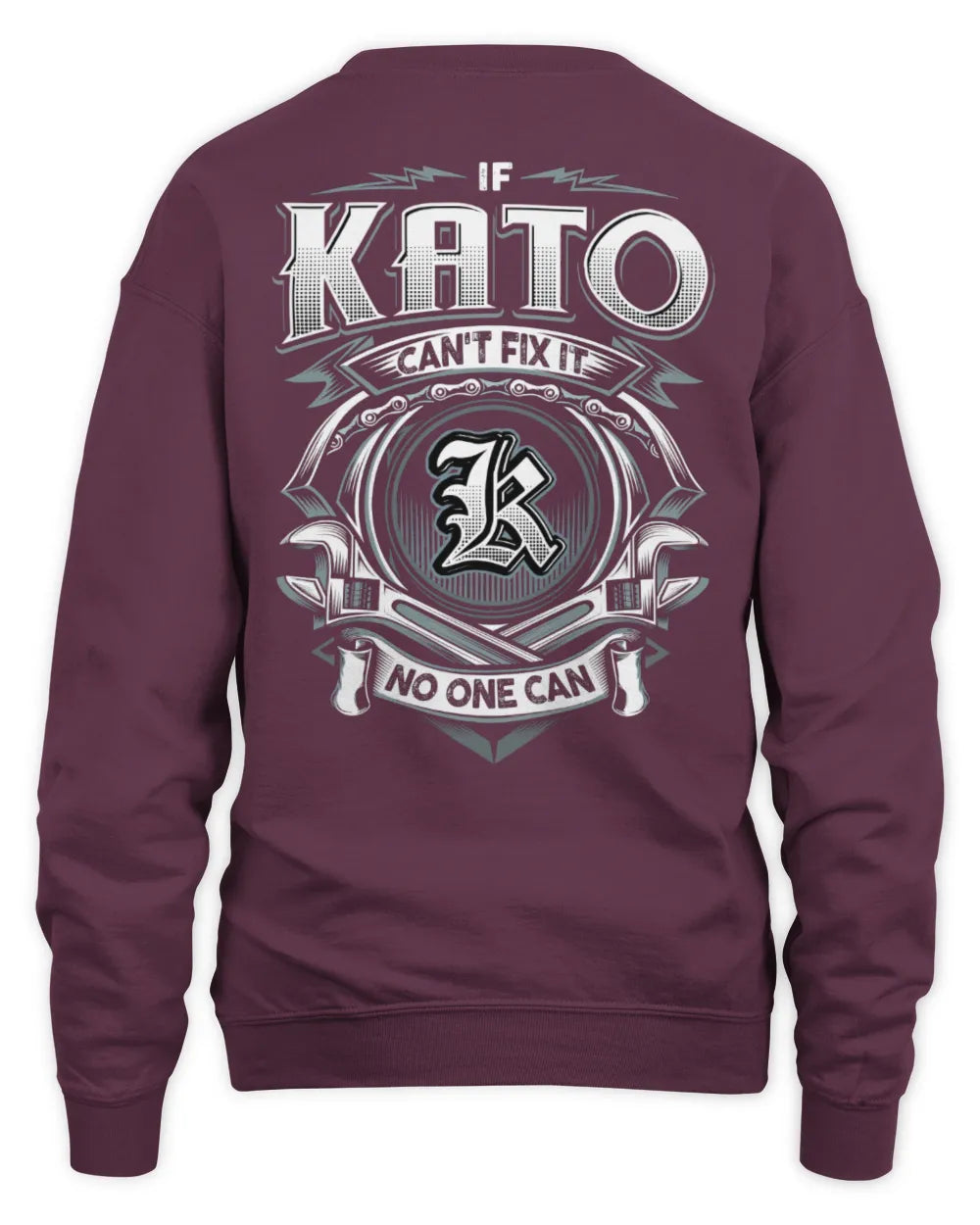 KATO AP81-K4-626 - Personalized Ahmed Quote Apparel “If Ahmed Can't Fix It, No One Can” - Unisex Sweatshirt - Maroon