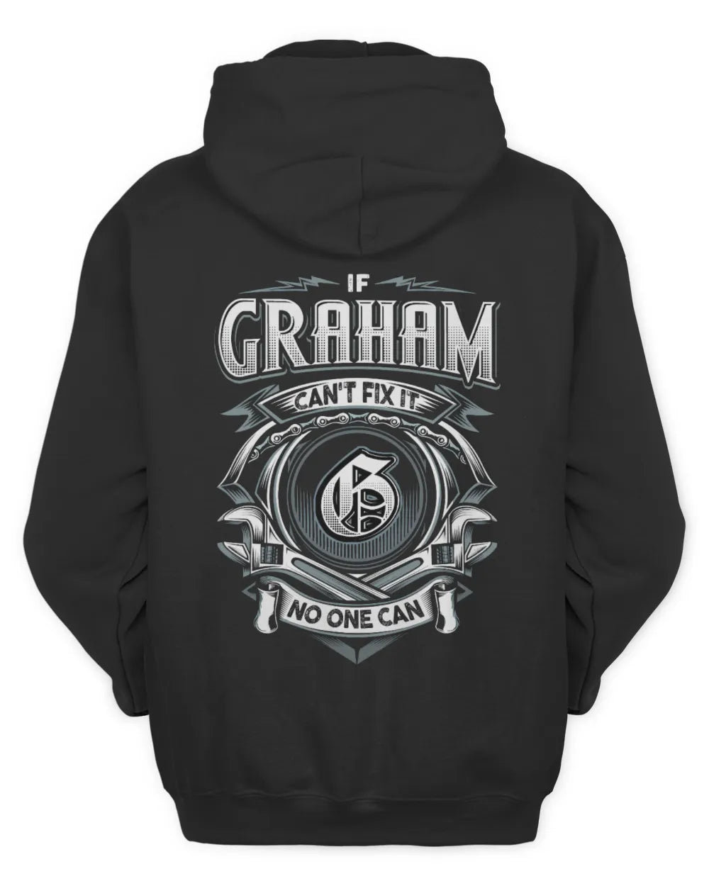 GRAHAM AP81-K4-626 - Personalized Ahmed Quote Apparel “If Ahmed Can't Fix It, No One Can” - Unisex Hoodie - Black