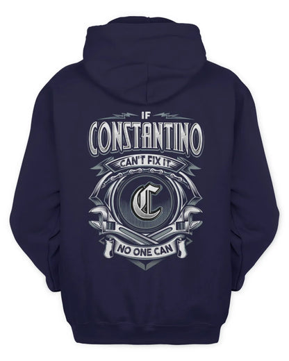 CONSTANTINO AP81-K4-626 - Personalized Ahmed Quote Apparel “If Ahmed Can't Fix It, No One Can” - Unisex Hoodie - Navy