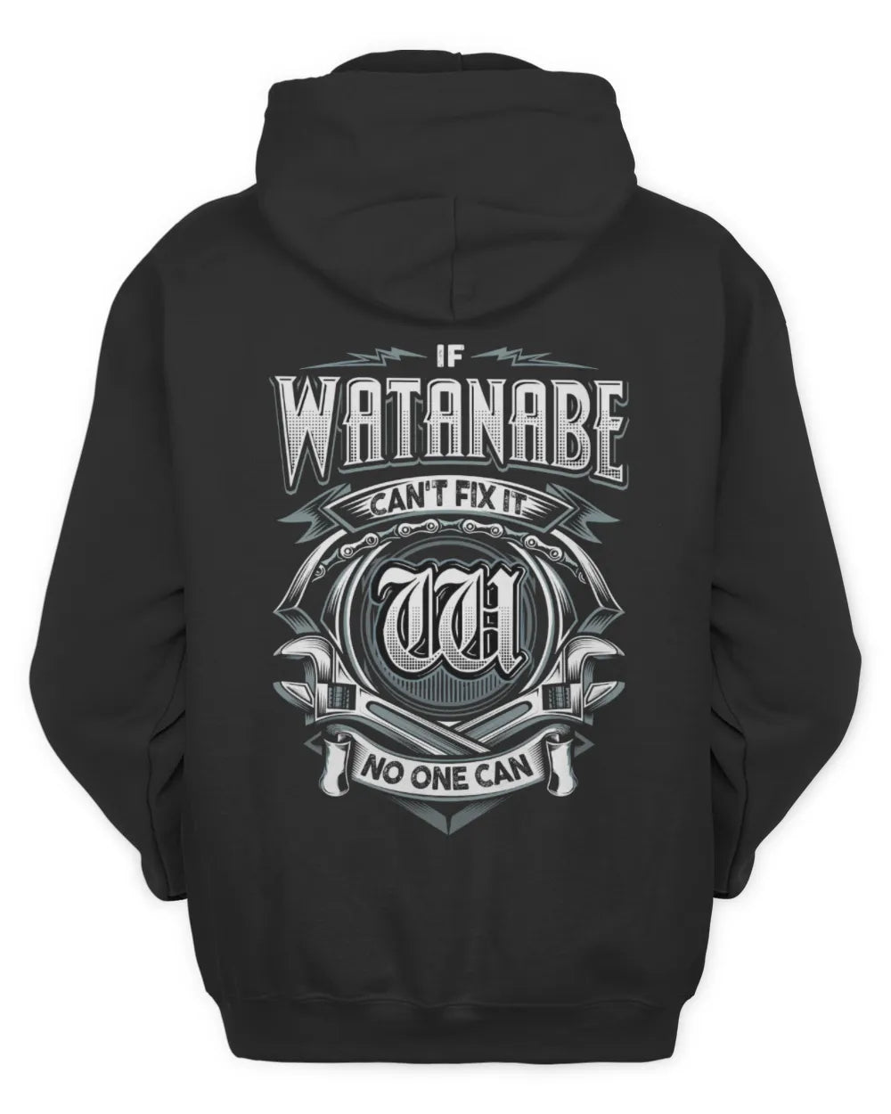 WATANABE AP81-K4-626 - Personalized Ahmed Quote Apparel “If Ahmed Can't Fix It, No One Can” - Unisex Hoodie - Black