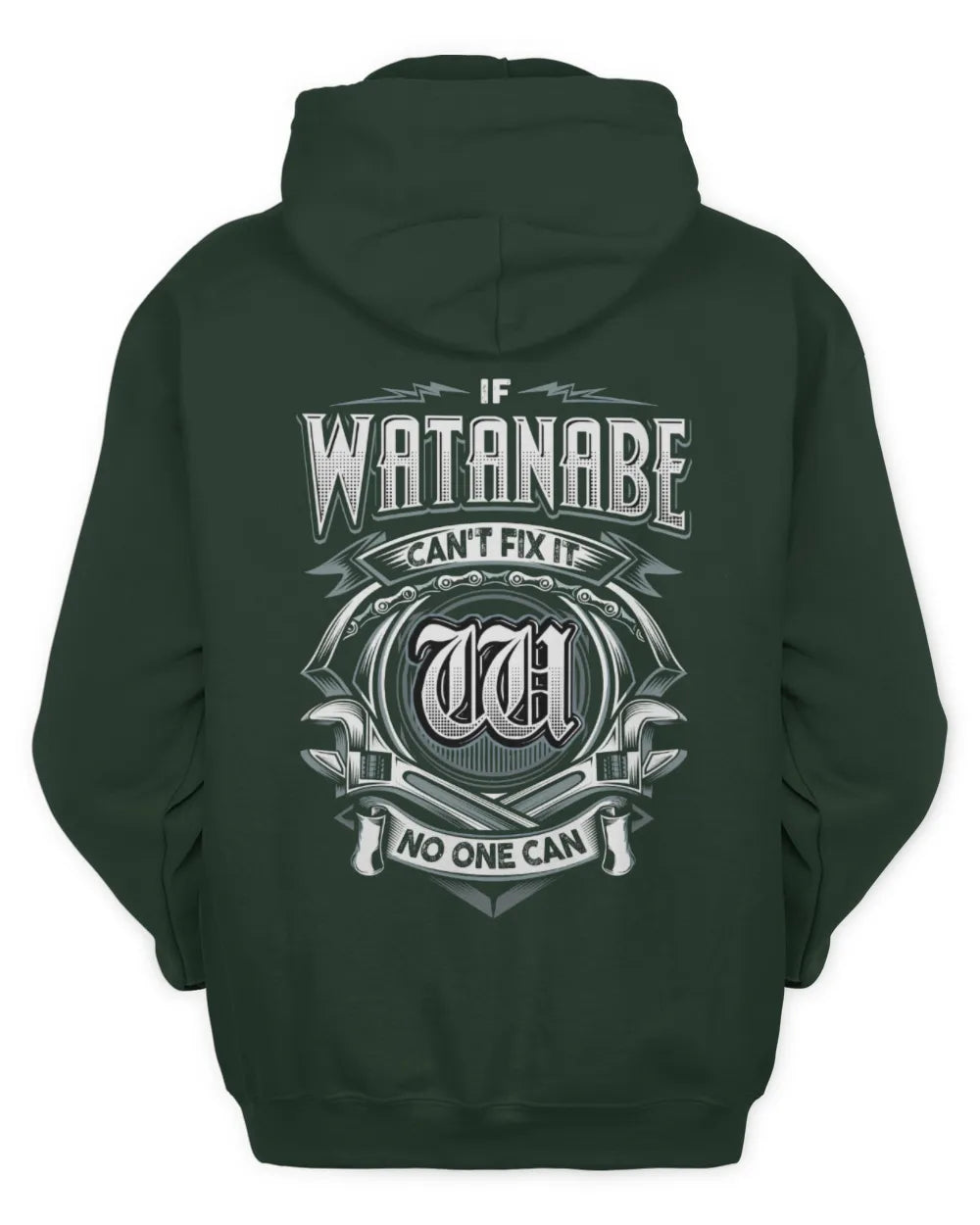 WATANABE AP81-K4-626 - Personalized Ahmed Quote Apparel “If Ahmed Can't Fix It, No One Can” - Unisex Hoodie - Forest Green
