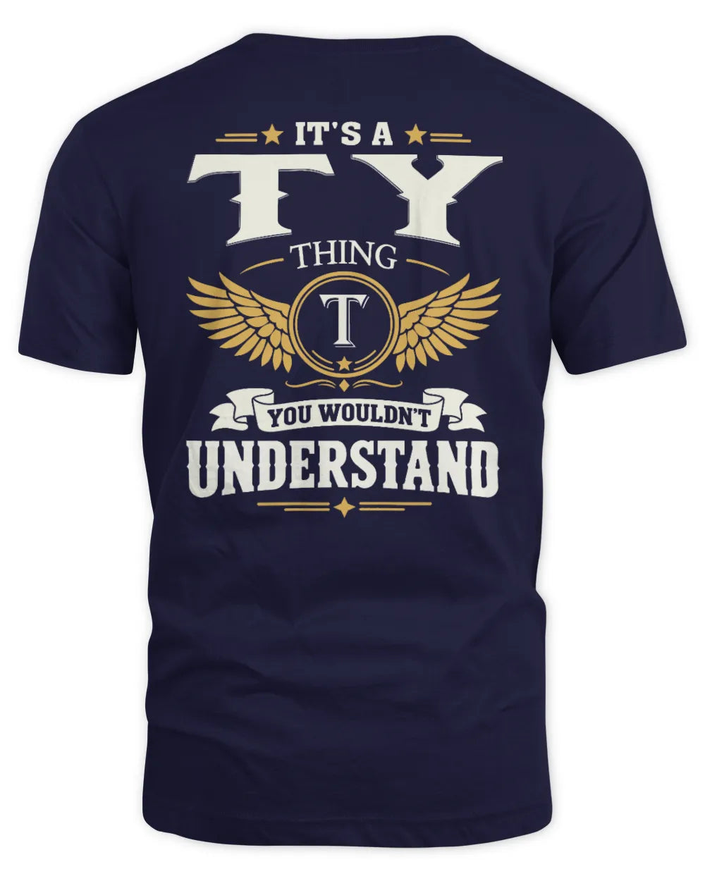 TY KT06-M008 It’s a [NAME] Thing – You Wouldn’t Understand | Personalized Vintage T-Shirt - Unisex Standard T-Shirt - Navy