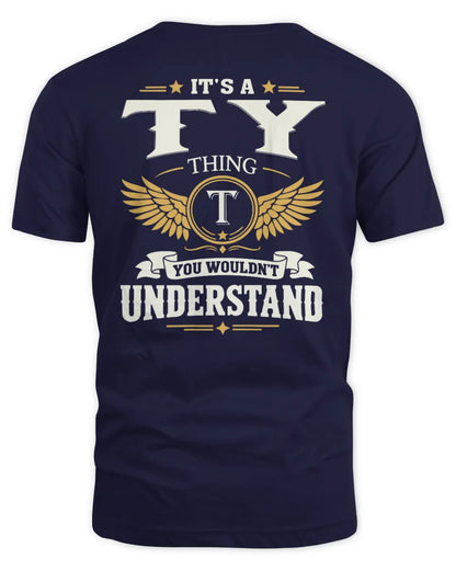 TY KT06-M008 It’s a [NAME] Thing – You Wouldn’t Understand | Personalized Vintage T-Shirt - Unisex Standard T-Shirt - Navy