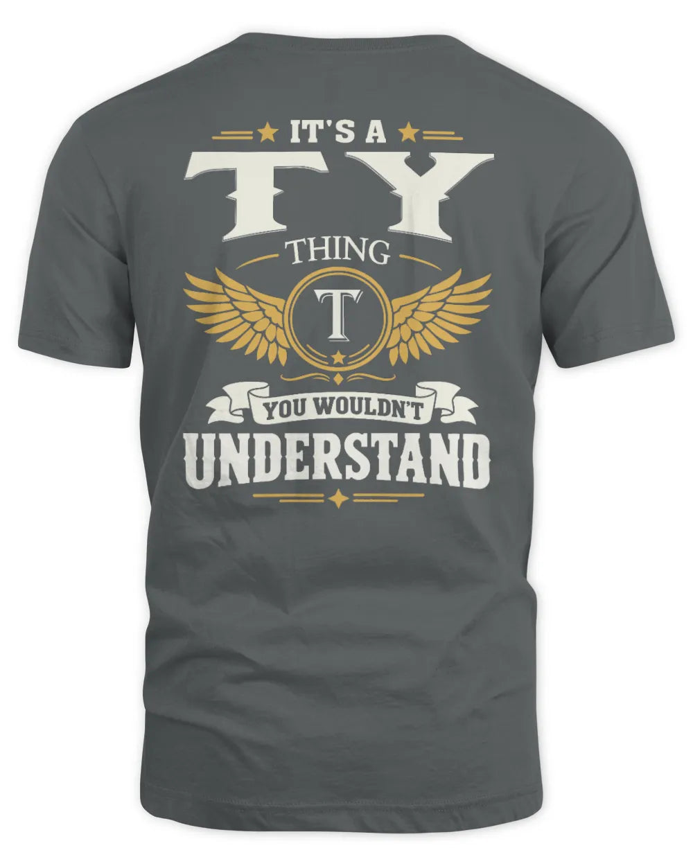 TY KT06-M008 It’s a [NAME] Thing – You Wouldn’t Understand | Personalized Vintage T-Shirt - Unisex Standard T-Shirt - Charcoal