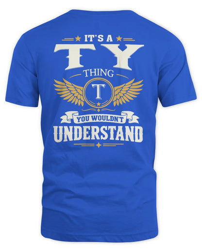 TY KT06-M008 It’s a [NAME] Thing – You Wouldn’t Understand | Personalized Vintage T-Shirt - Unisex Standard T-Shirt - Royal