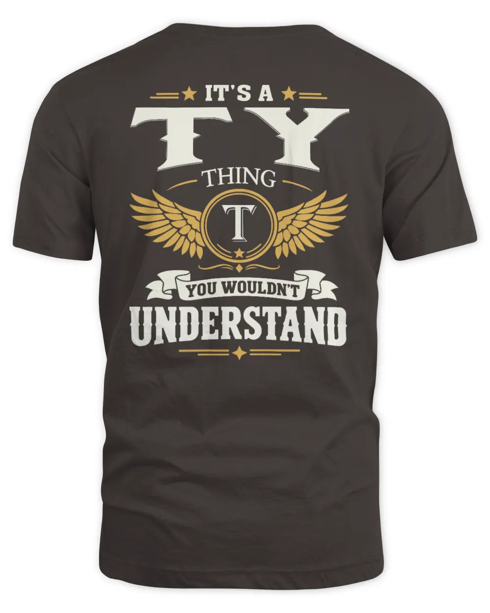 TY KT06-M008 It’s a [NAME] Thing – You Wouldn’t Understand | Personalized Vintage T-Shirt - Unisex Standard T-Shirt - Dark Chocolate