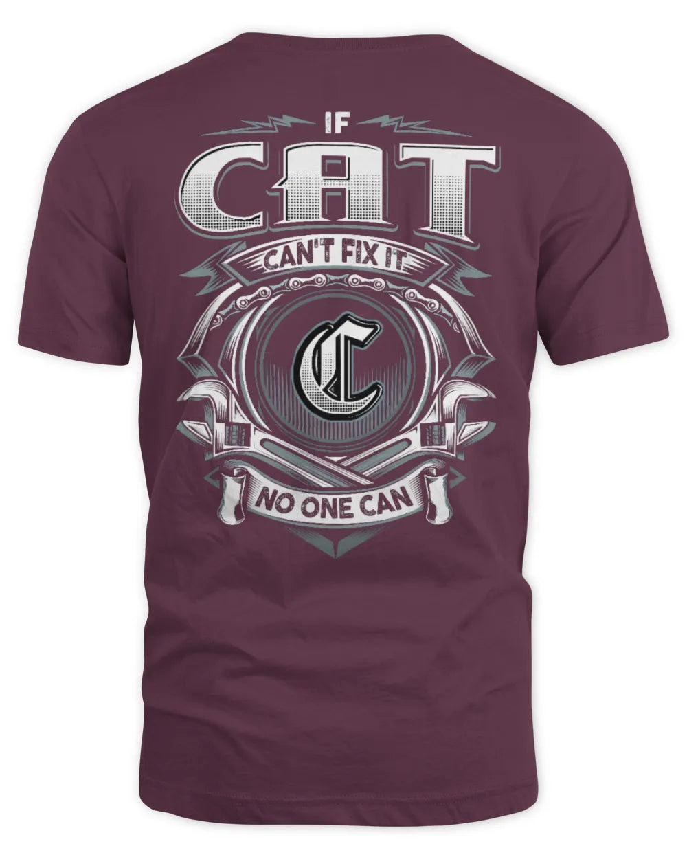 CAT AP81-K4-626 - Personalized Ahmed Quote Apparel “If Ahmed Can't Fix It, No One Can” - Unisex Standard T-Shirt - Maroon