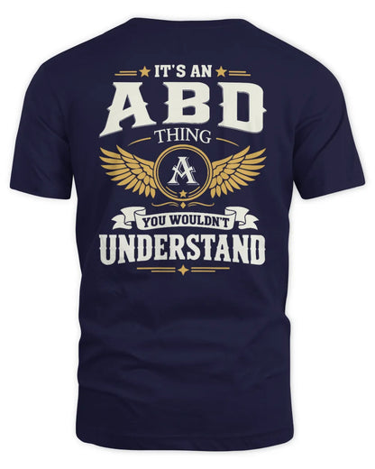ABD KT06-M008 It’s a [NAME] Thing – You Wouldn’t Understand | Personalized Vintage T-Shirt - Unisex Standard T-Shirt - Navy