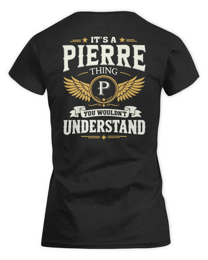 PIERRE KT06-M008 It’s a [NAME] Thing – You Wouldn’t Understand | Personalized Vintage T-Shirt - Women's Standard T-Shirt - Black