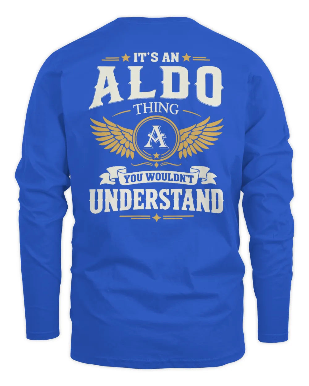 ALDO KT06-M008 It’s a [NAME] Thing – You Wouldn’t Understand | Personalized Vintage T-Shirt - Men's Long Sleeved T-Shirt - Royal