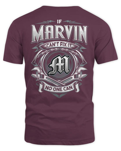 MARVIN AP81-K4-626 - Personalized Ahmed Quote Apparel “If Ahmed Can't Fix It, No One Can” - Unisex Standard T-Shirt - Maroon
