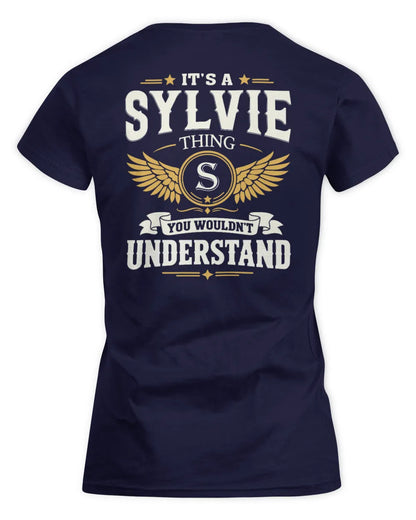 SYLVIE KT06-M008 It’s a [NAME] Thing – You Wouldn’t Understand | Personalized Vintage T-Shirt - Women's Standard T-Shirt - Navy