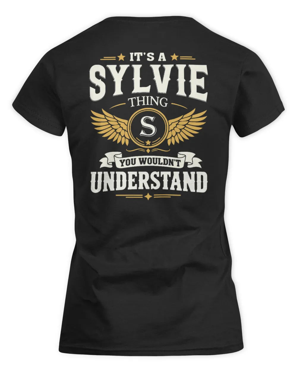 SYLVIE KT06-M008 It’s a [NAME] Thing – You Wouldn’t Understand | Personalized Vintage T-Shirt - Women's Standard T-Shirt - Black