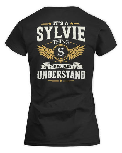 SYLVIE KT06-M008 It’s a [NAME] Thing – You Wouldn’t Understand | Personalized Vintage T-Shirt - Women's Standard T-Shirt - Black