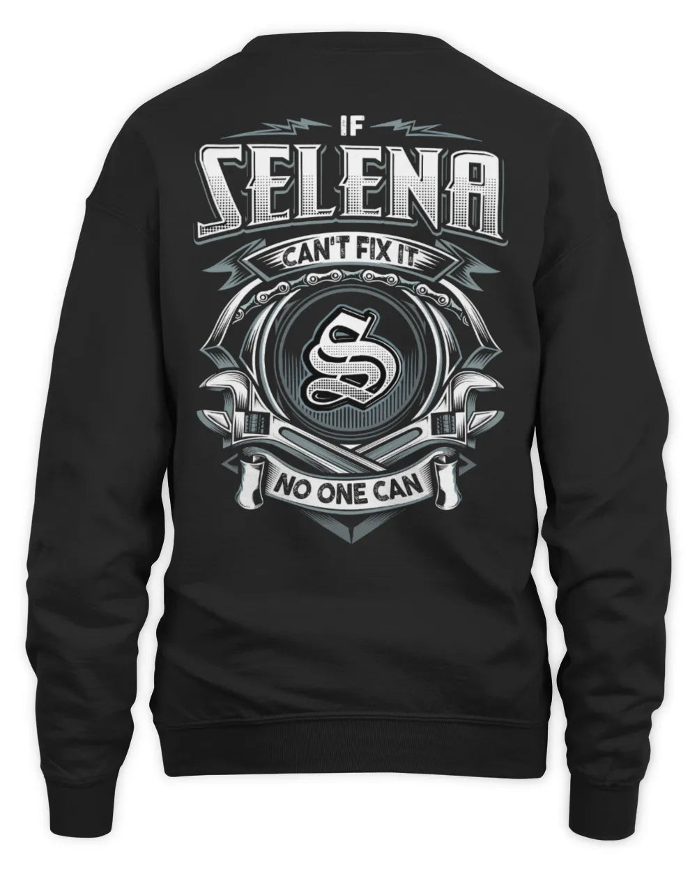 SELENA AP81-K4-626 - Personalized Ahmed Quote Apparel “If Ahmed Can't Fix It, No One Can” - Unisex Sweatshirt - Black