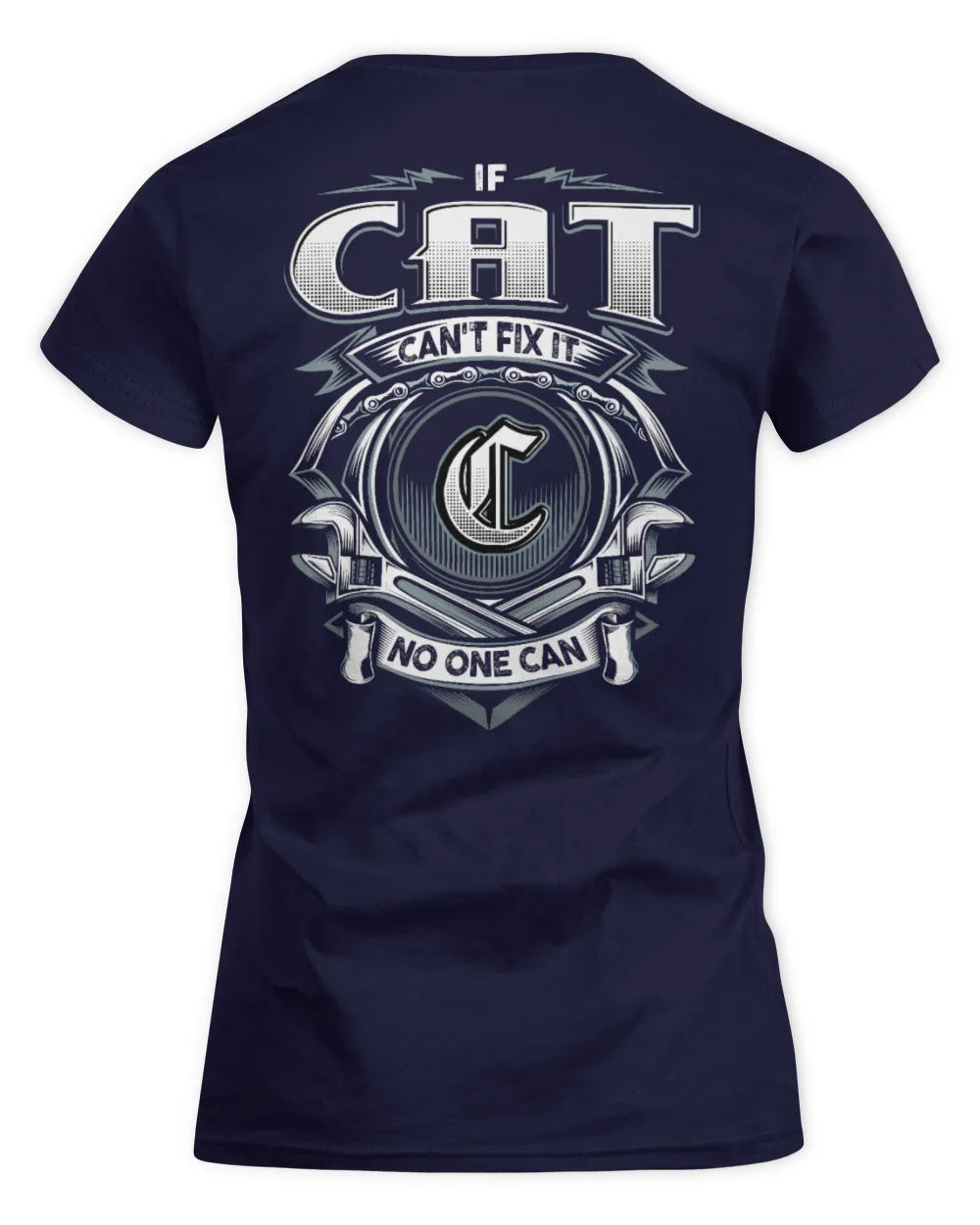 CAT AP81-K4-626 - Personalized Ahmed Quote Apparel “If Ahmed Can't Fix It, No One Can” - Women's Standard T-Shirt - Navy