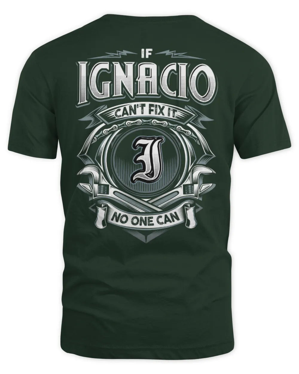 IGNACIO AP81-K4-626 - Personalized Ahmed Quote Apparel “If Ahmed Can't Fix It, No One Can” - Unisex Standard T-Shirt - Forest Green