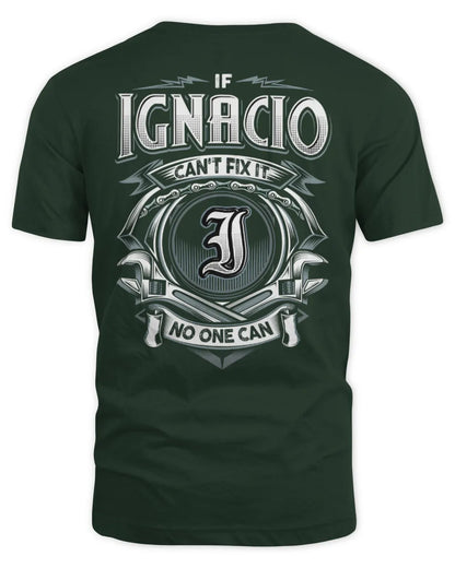 IGNACIO AP81-K4-626 - Personalized Ahmed Quote Apparel “If Ahmed Can't Fix It, No One Can” - Unisex Standard T-Shirt - Forest Green