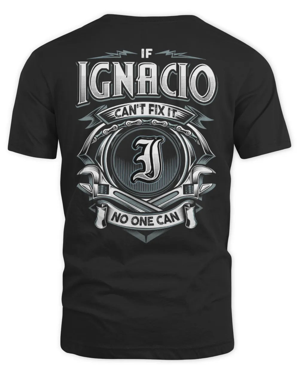 IGNACIO AP81-K4-626 - Personalized Ahmed Quote Apparel “If Ahmed Can't Fix It, No One Can” - Unisex Standard T-Shirt - Black
