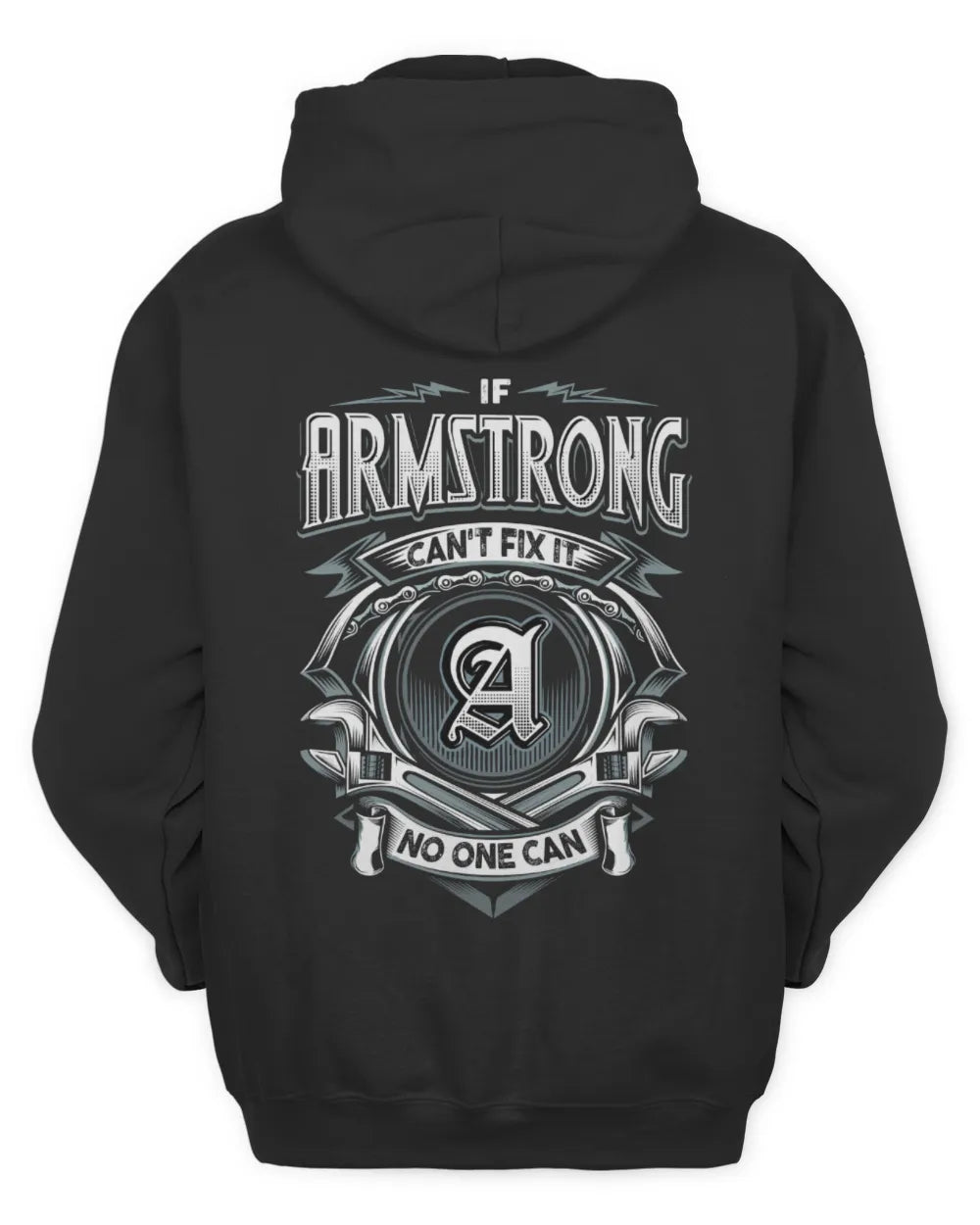 ARMSTRONG AP81-K4-626 - Personalized Ahmed Quote Apparel “If Ahmed Can't Fix It, No One Can” - Unisex Hoodie - Black