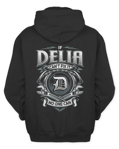 DELIA AP81-K4-626 - Personalized Ahmed Quote Apparel “If Ahmed Can't Fix It, No One Can” - Unisex Hoodie - Black