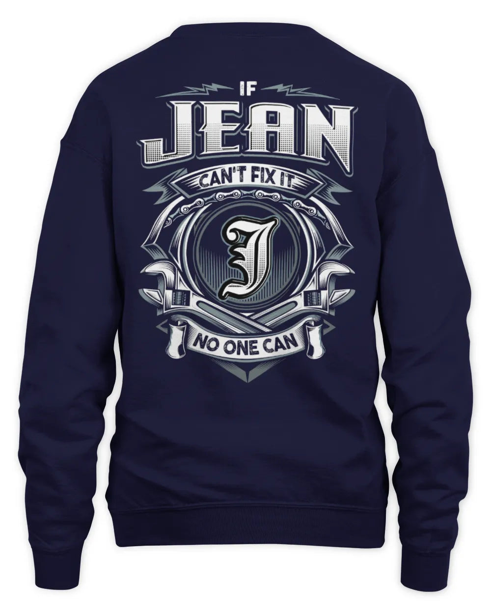 JEAN AP81-K4-626 - Personalized Ahmed Quote Apparel “If Ahmed Can't Fix It, No One Can” - Unisex Sweatshirt - Navy