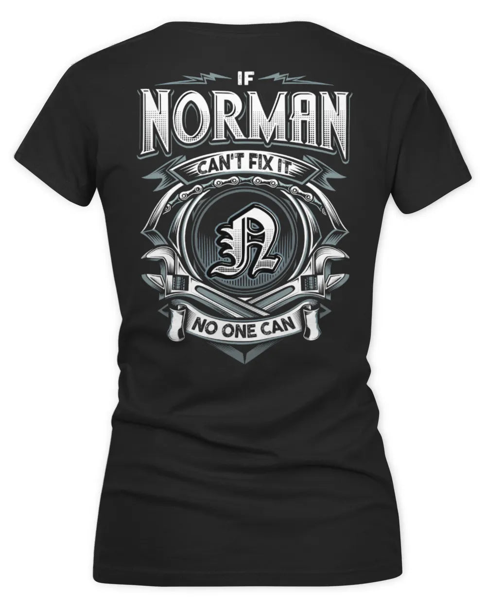NORMAN AP81-K4-626 - Personalized Ahmed Quote Apparel “If Ahmed Can't Fix It, No One Can” - Women's V-Neck T-Shirt - Black