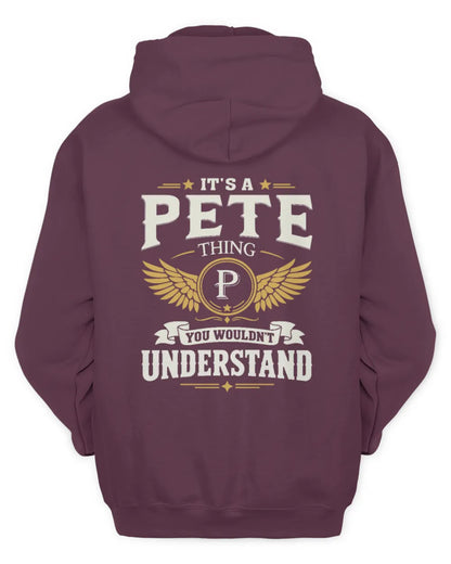 PETE KT06-M008 It’s a [NAME] Thing – You Wouldn’t Understand | Personalized Vintage T-Shirt - Unisex Hoodie - Maroon